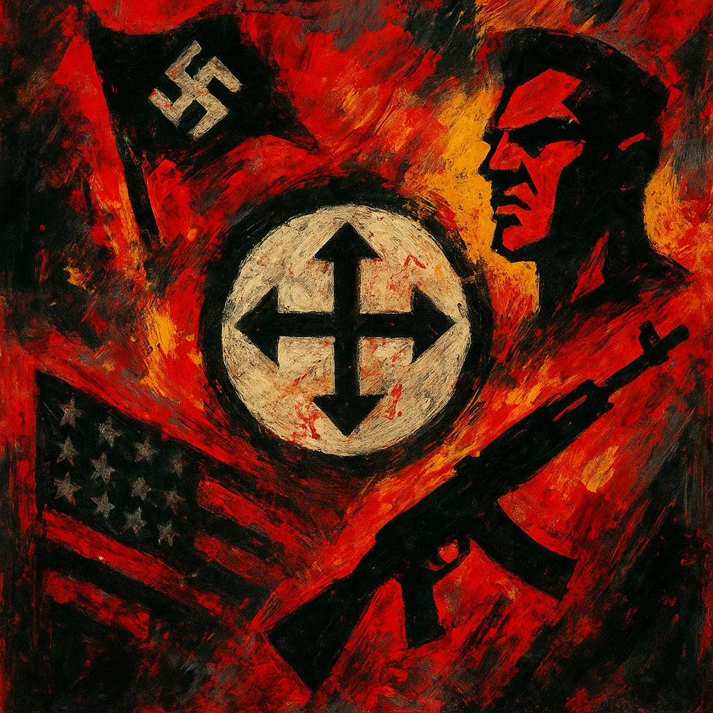 Background image representing dehumanization language